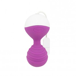 Purple Man Nuo Koro Ben Wa Ball Weighted Female Kegel Vaginal Tight Exercise Machine USB Vibrator Vibrating Egg Sex products Sex toys for Women