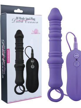 Aphrodisia Anal Vibrator Silicone Butt Sex Toy with Strong Vibrations Massaging with Powerful Vibes Purple