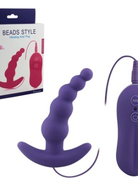 Purple Aphrodisia Vibrating Anal Plug 10 Mode Silicone Anal Stimulator Sex Toy Butt Plug erotic sex product