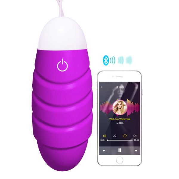Purple Man Nuo Yove Female Adult Toy APP Bluetooth Wireless Remote Control Jump Egg - Image 3