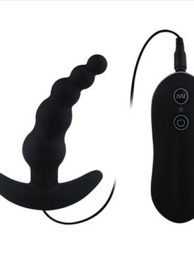 Black Aphrodisia Vibrating Anal Plug 10 Mode Silicone Anal Stimulator Sex Toy Butt Plug erotic sex product
