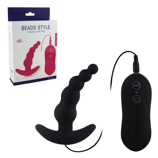 Black Aphrodisia Vibrating Anal Plug 10 Mode Silicone Anal Stimulator Sex Toy Butt Plug erotic sex product - Image 3