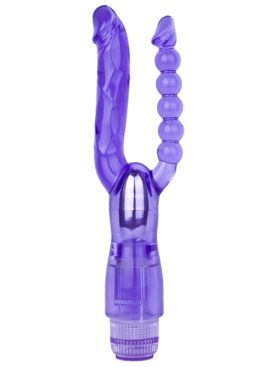 Aphrodisia Silicone Vibrating Anal Beads Anal Plug Sex Toys Couples Adult Erotic Toys purple