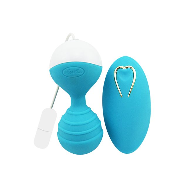 Blue Man nuo Koro Ben Wa Ball Weighted Female Kegel Vaginal Tight Exercise Machine USB Vibrator Vibrating Egg Sex products Sex toys for Women - Image 4