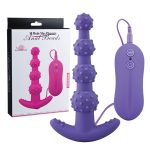 Aphrodisia Butt Plug Vibrating Vibrator 10 Mode Bulbs Probe Funny Toy Adult Romance Games Purple