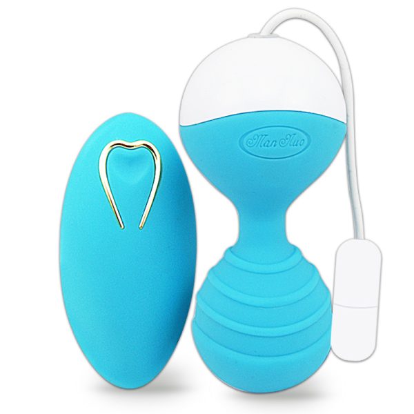Blue Man nuo Koro Ben Wa Ball Weighted Female Kegel Vaginal Tight Exercise Machine USB Vibrator Vibrating Egg Sex products Sex toys for Women - Image 3