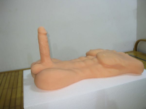 Full Solid Male Body Figure with Large Penis Dildo Masturbator for Man Woman