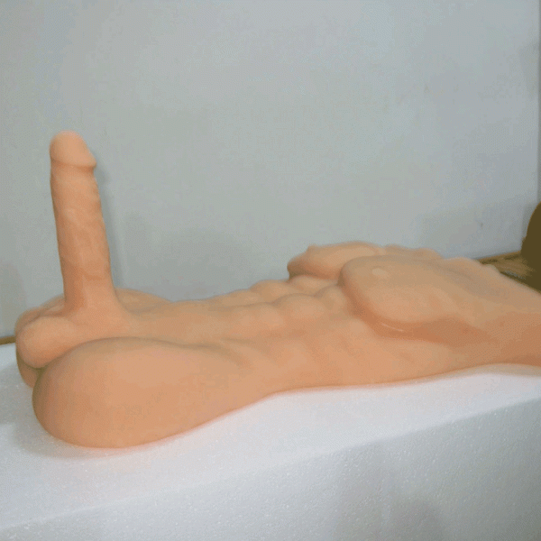 Full Solid Male Body Figure with Large Penis Dildo Masturbator for Man Woman - Image 9