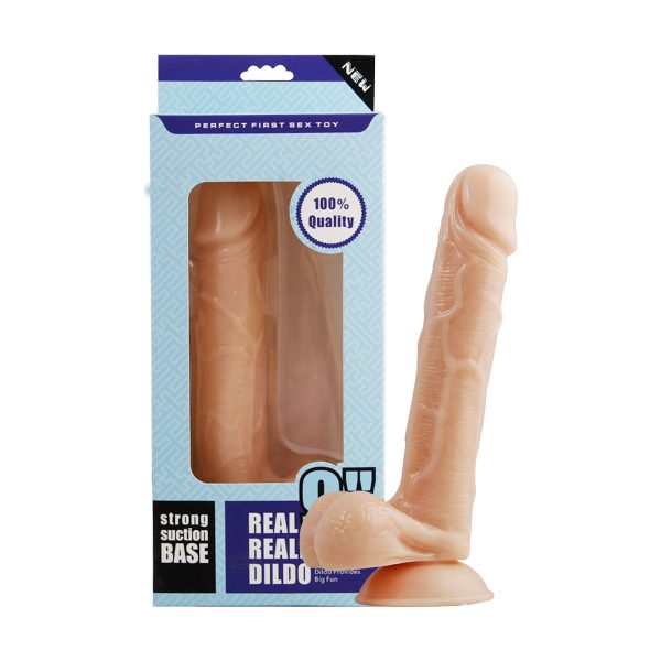 9 inch Dildo Realistic Cock with Handsfree Suction Cup PVC Sex Toy - Image 5