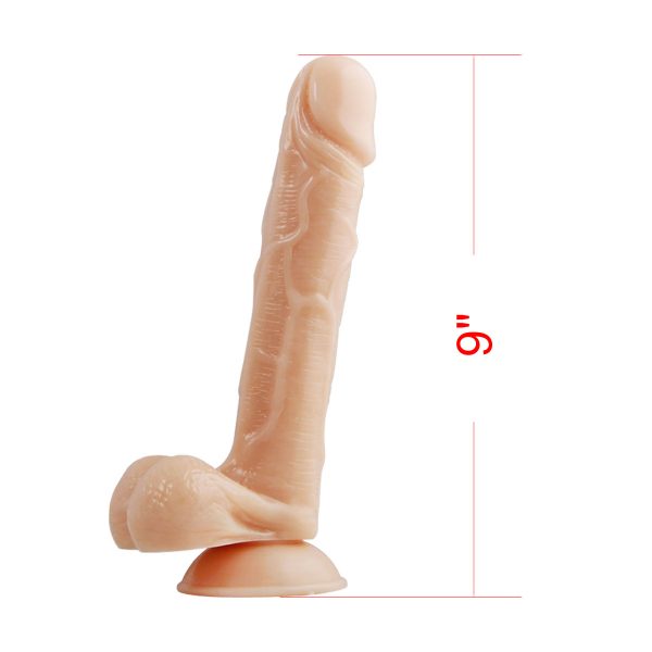 9 inch Dildo Realistic Cock with Handsfree Suction Cup PVC Sex Toy - Image 4