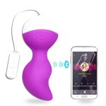 Purple Man Nuo Love Koro Ball for Vaginal Tight Exercise Vibration Egg Kegel Balls Bluetooth Wireless App Remote Control Vibrator Sex Products