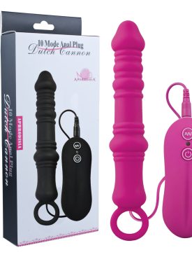 Aphrodisia Anal Vibrator Silicone Butt Sex Toy with Strong Vibrations Massaging with Powerful Vibes Rose